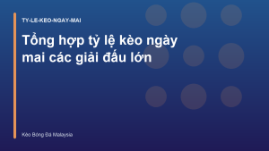 Read more about the article Tổng hợp tỷ lệ kèo ngày mai các giải đấu lớn